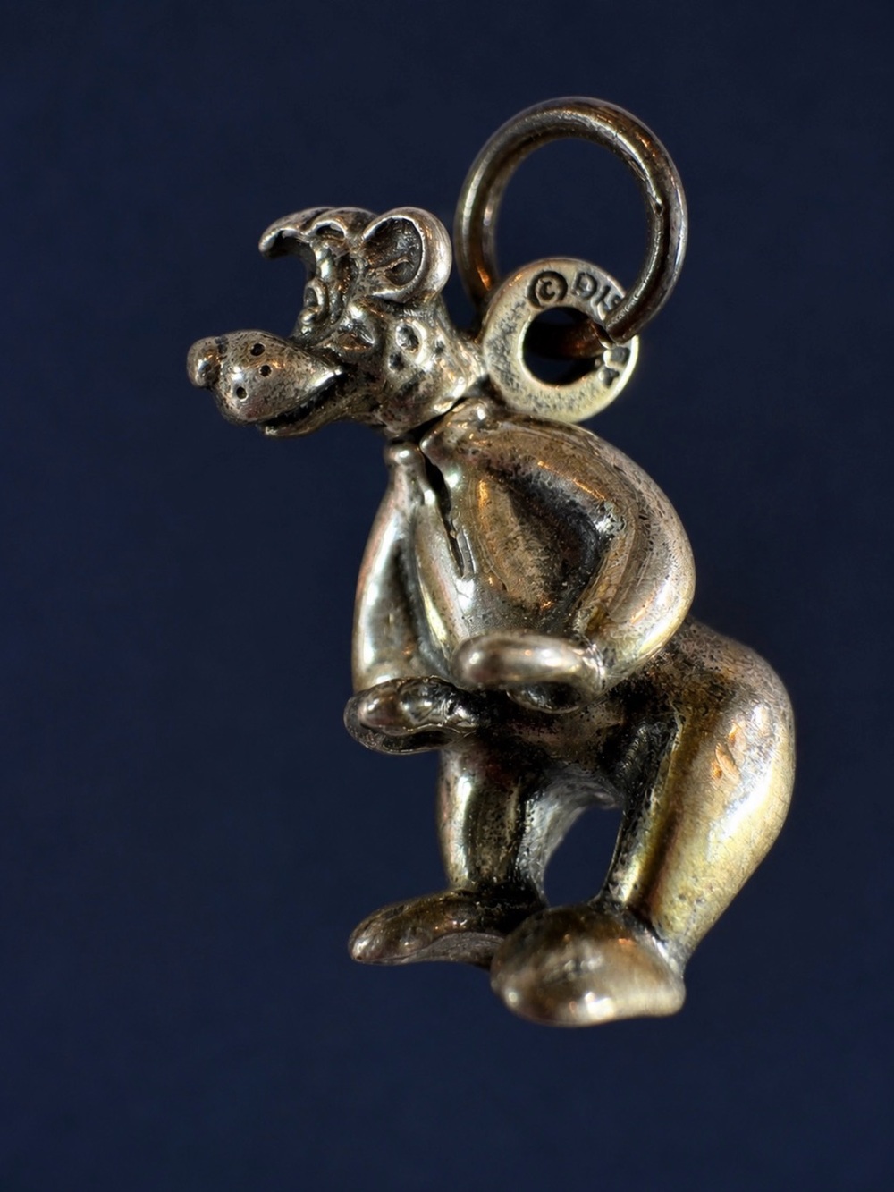 SOLDVintage Disney Baloo the Bear Sterling Silver Charm .925 LE 10000 Jungle